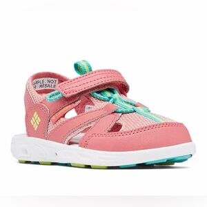 New Columbia Big Kids Techsun Wave Sandal 1 Fisherman Closed Toe Pink